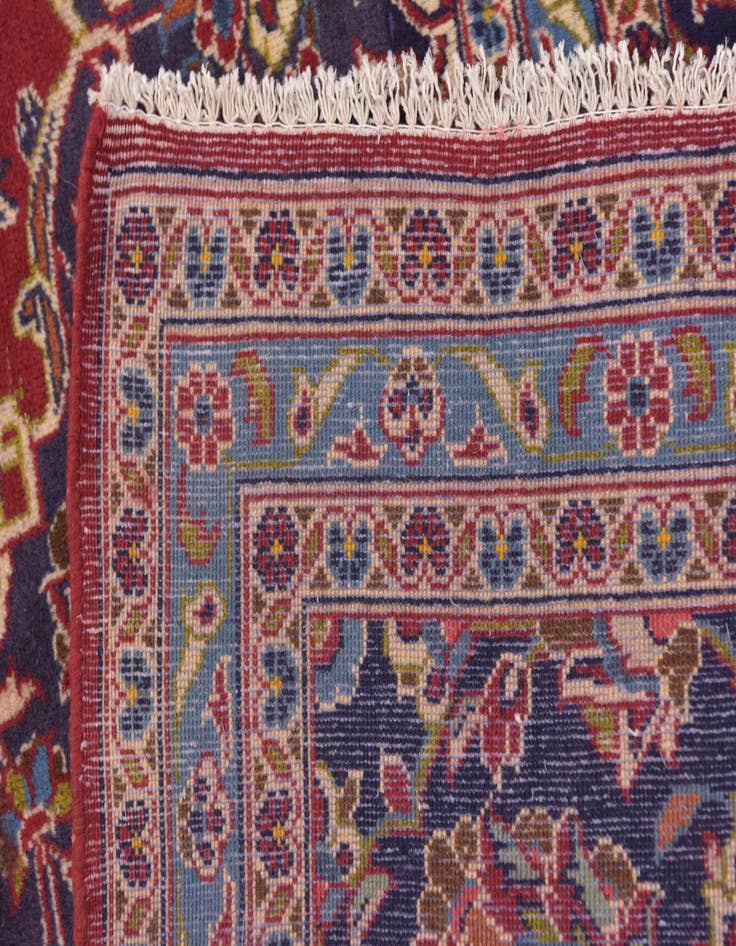 Detail image of 9' 6 x 12' 10  Hand Knotted Mashad Persian Wool Rug