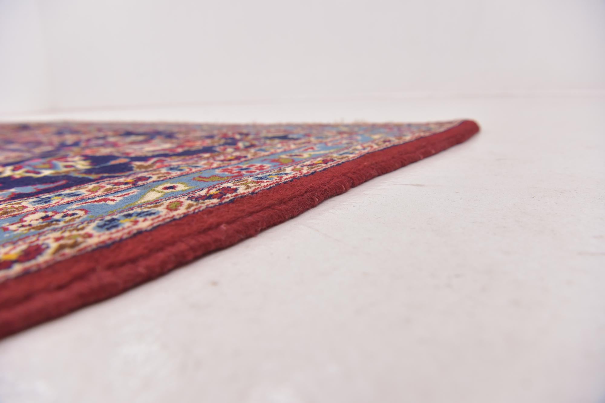 9' 6 x 12' 10 Hand Knotted Mashad Persian Wool Rug
