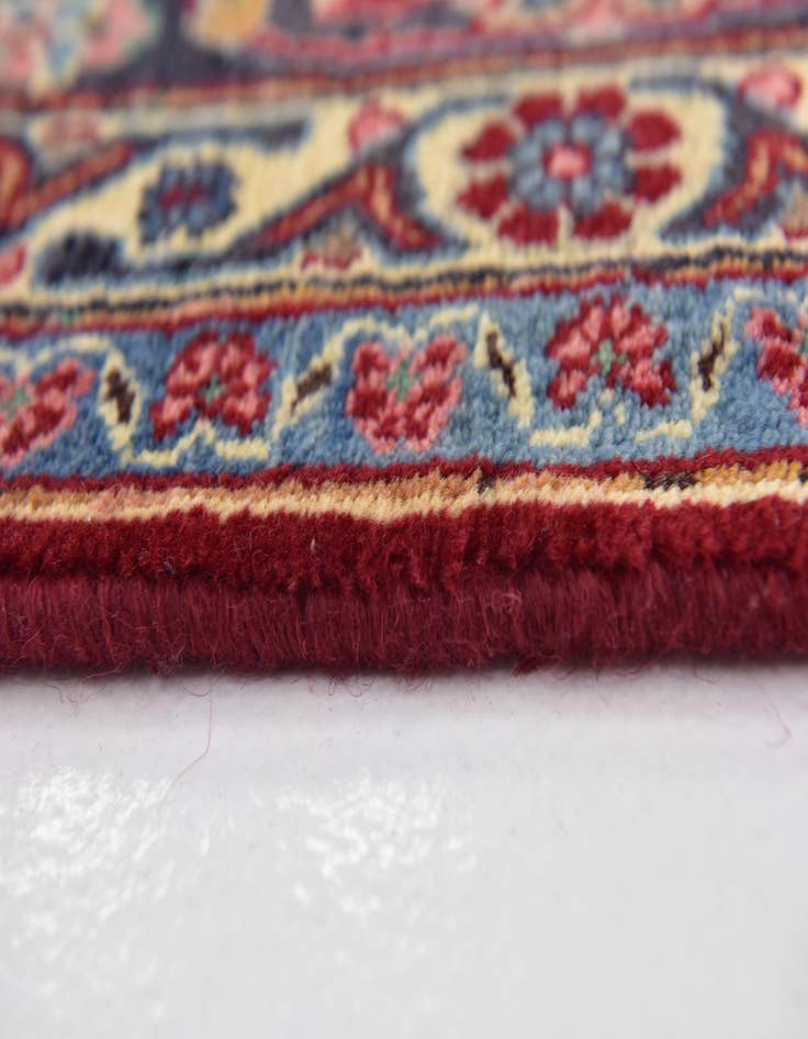 Detail image of 9' 8 x 13'  Hand Knotted Mashad Persian Wool Rug