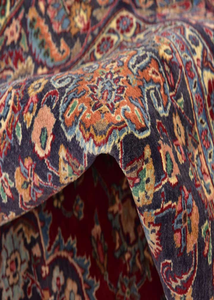 9' 8 x 13' Hand Knotted Mashad Persian Wool Rug