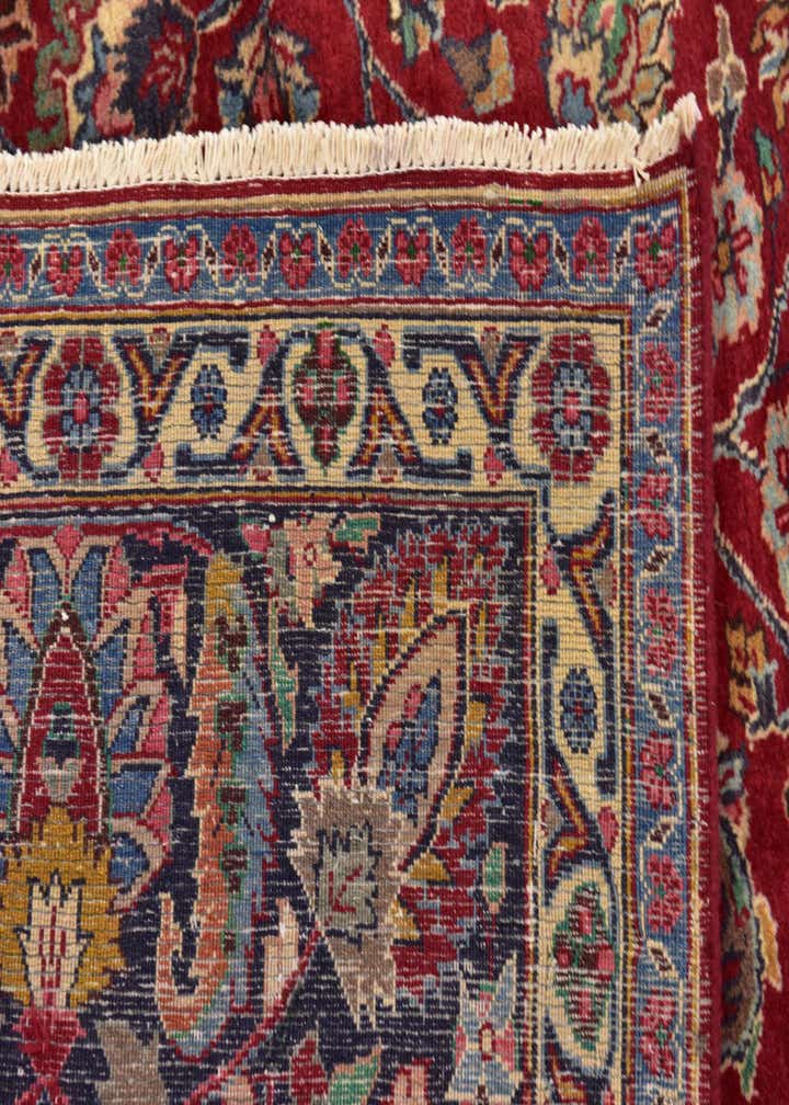 9' 8 x 13' Hand Knotted Mashad Persian Wool Rug