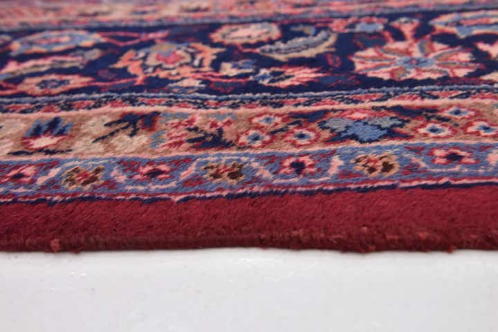 9' 7 x 12' 7 Hand Knotted Mashad Persian Wool Rug