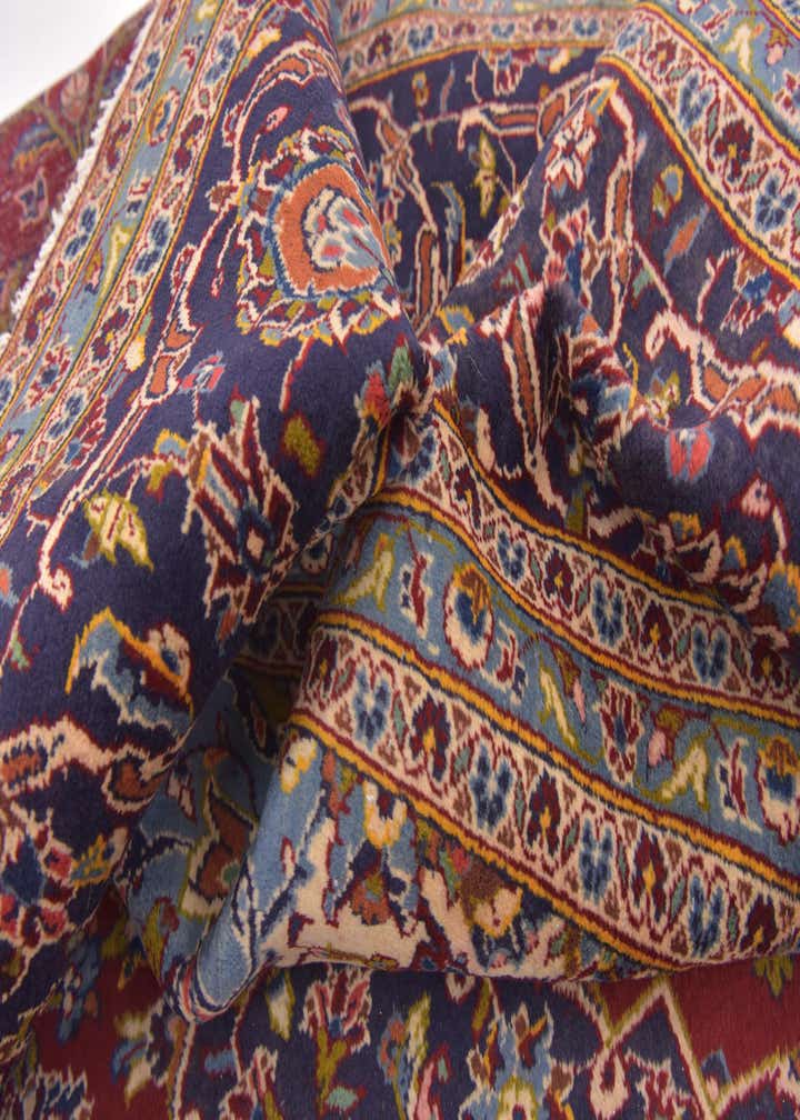 9' 8 x 12' 10 Hand Knotted Mashad Persian Wool Rug