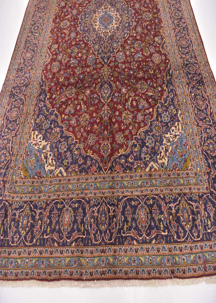 9' 8 x 12' 10 Hand Knotted Mashad Persian Wool Rug