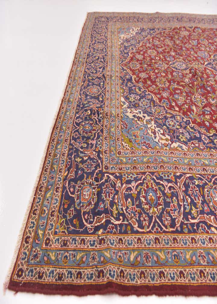 9' 8 x 12' 10 Hand Knotted Mashad Persian Wool Rug