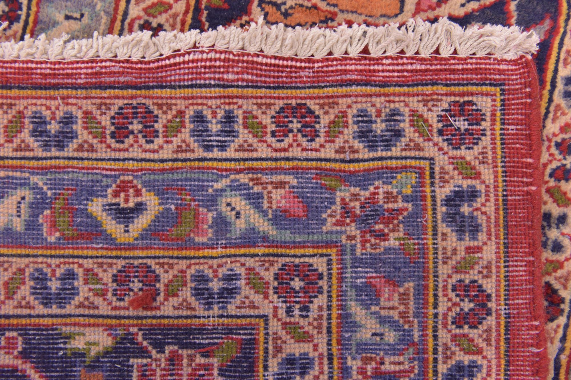 9' 7 x 13' 4 Hand Knotted Mashad Persian Wool Rug