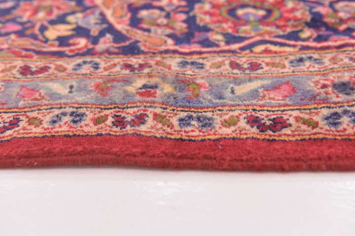 9' 7 x 13' 4 Hand Knotted Mashad Persian Wool Rug