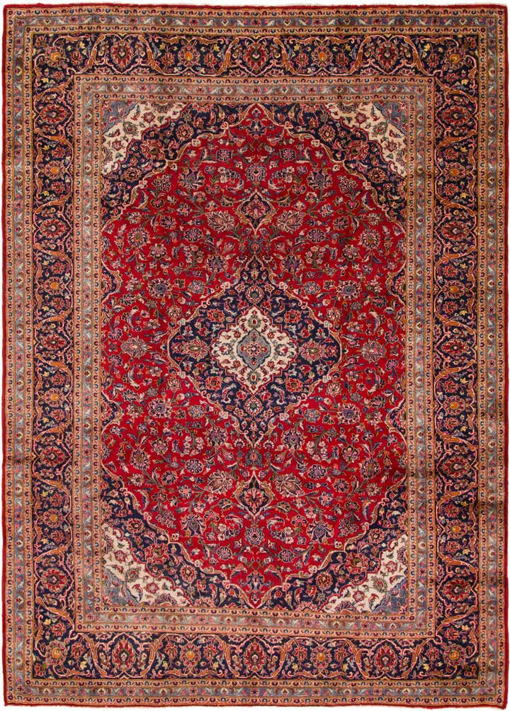 9' 7 x 13' 4 Hand Knotted Mashad Persian Wool Rug