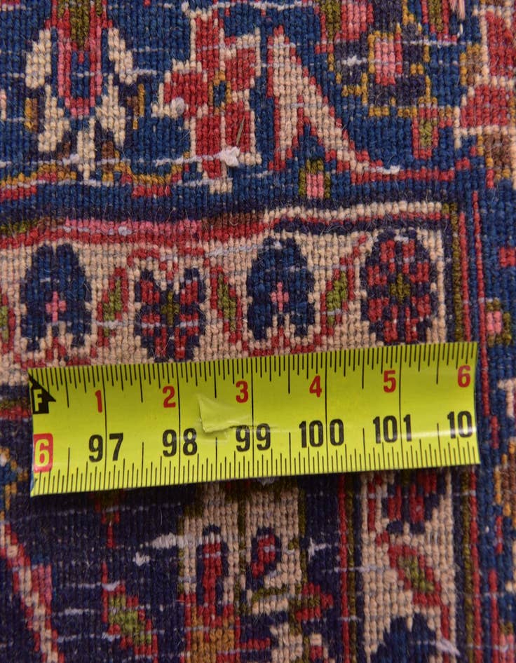 Detail image of 9' 9 x 12' 8 Hand Knotted Mashad Persian Wool Rug