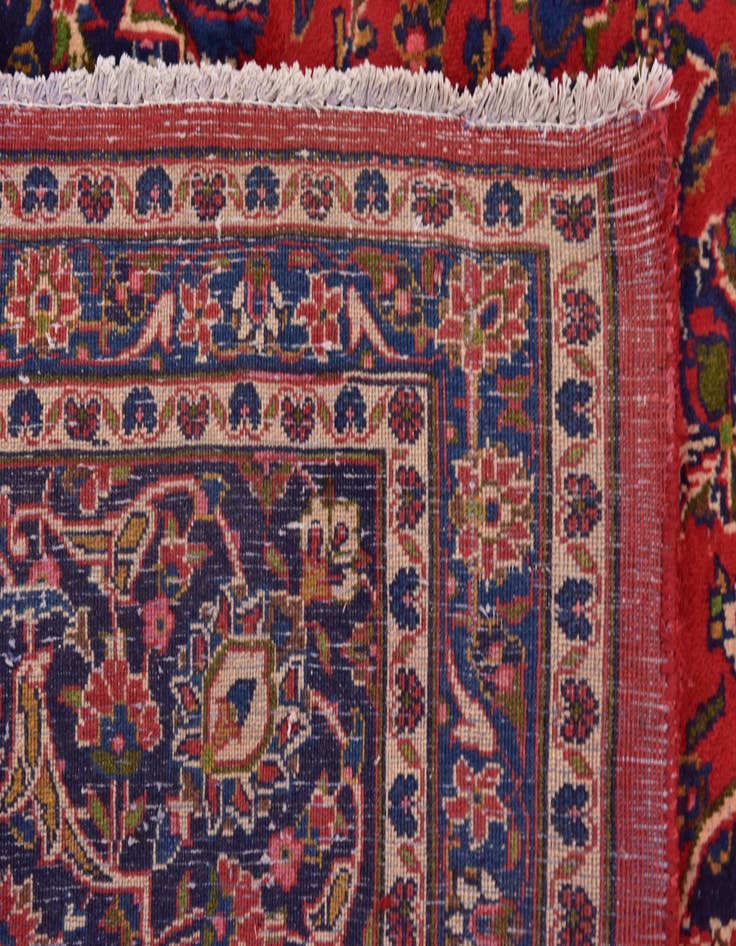 Detail image of 9' 9 x 12' 8 Hand Knotted Mashad Persian Wool Rug