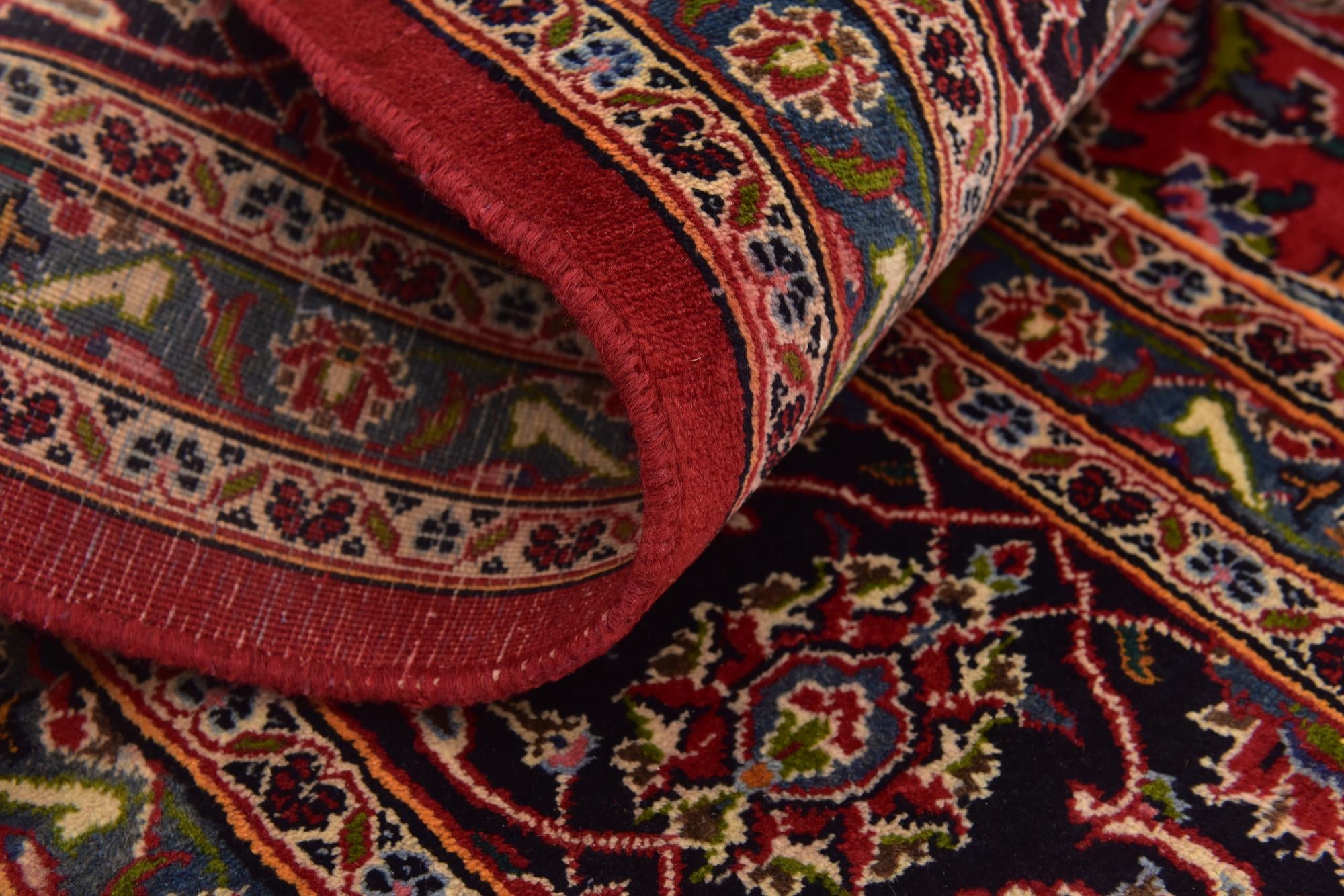 9' 9 x 12' 9 Hand Knotted Mashad Persian Wool Rug