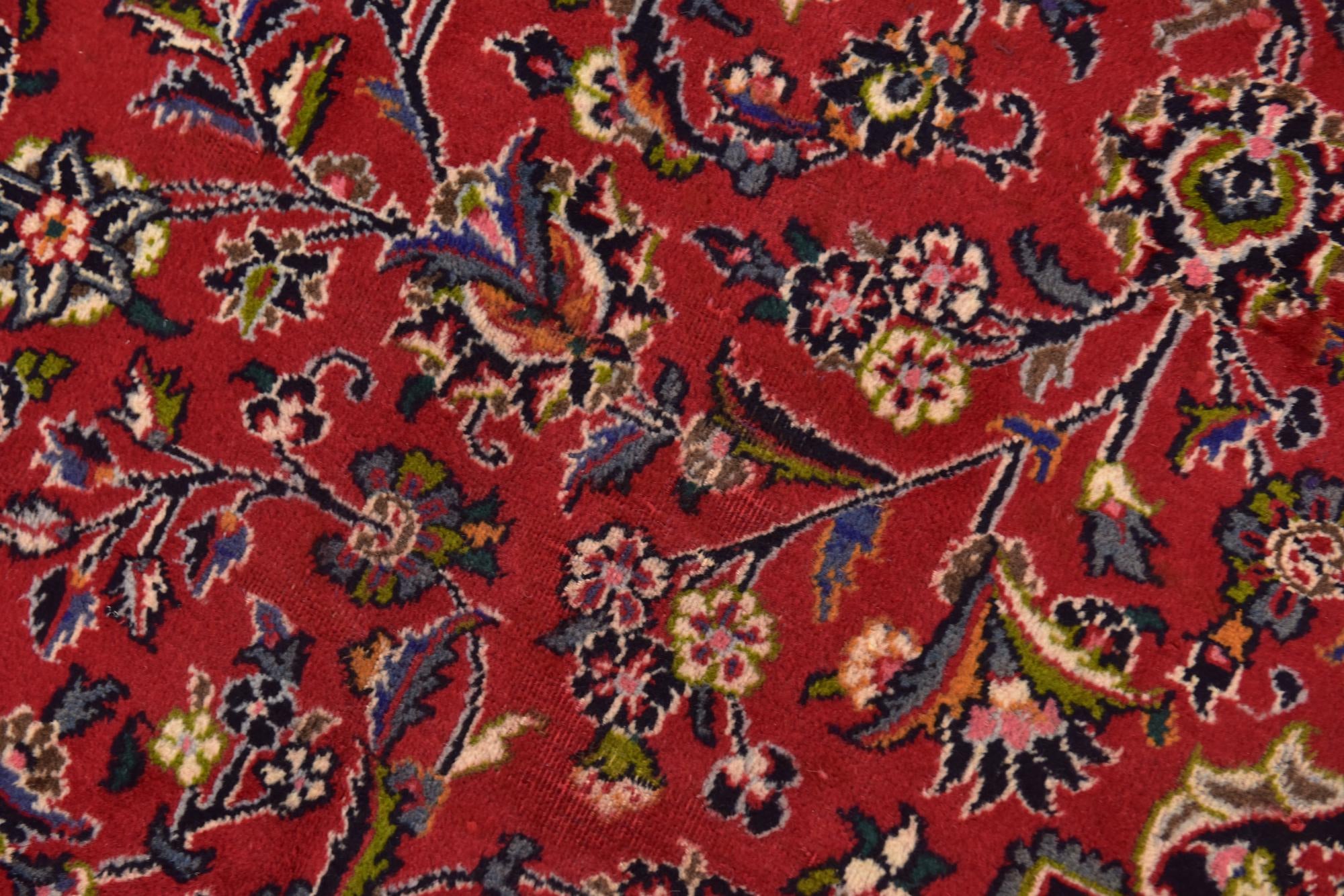 9' 9 x 12' 9 Hand Knotted Mashad Persian Wool Rug