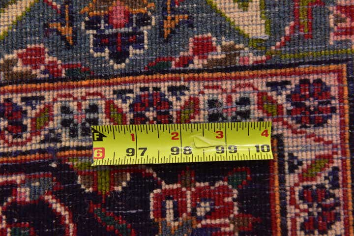 9' 9 x 12' 9 Hand Knotted Mashad Persian Wool Rug