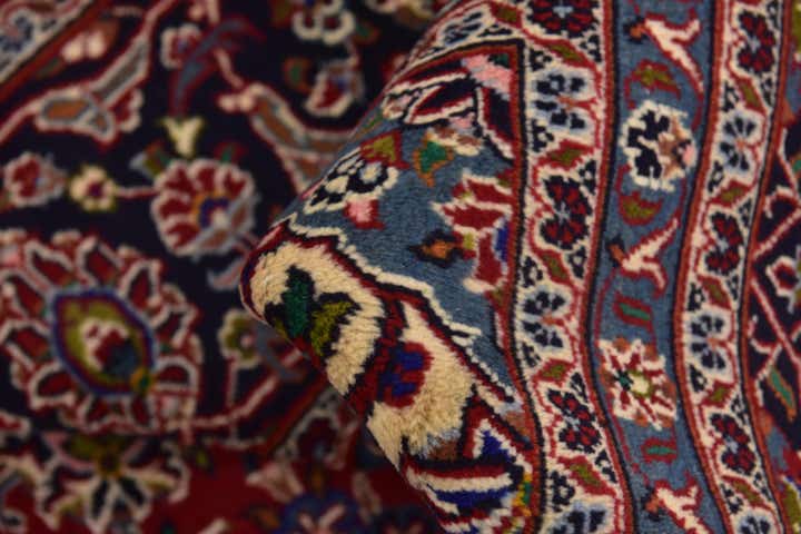 9' 8 x 12' 6 Hand Knotted Mashad Persian Wool Rug