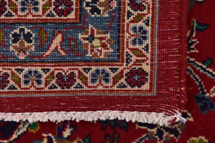 9' 8 x 12' 6 Hand Knotted Mashad Persian Wool Rug