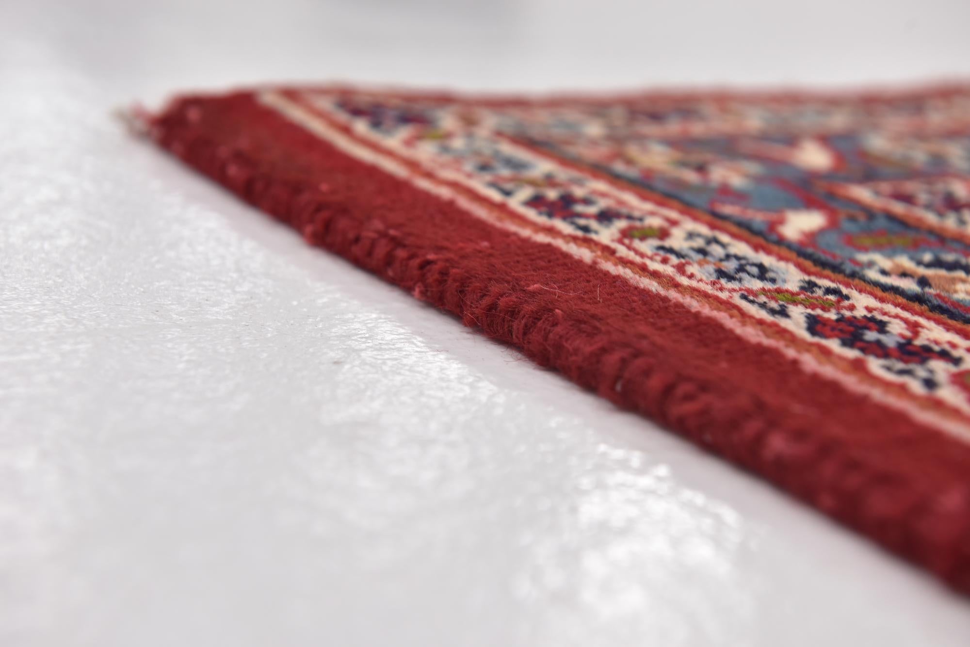 9' 8 x 12' 6 Hand Knotted Mashad Persian Wool Rug