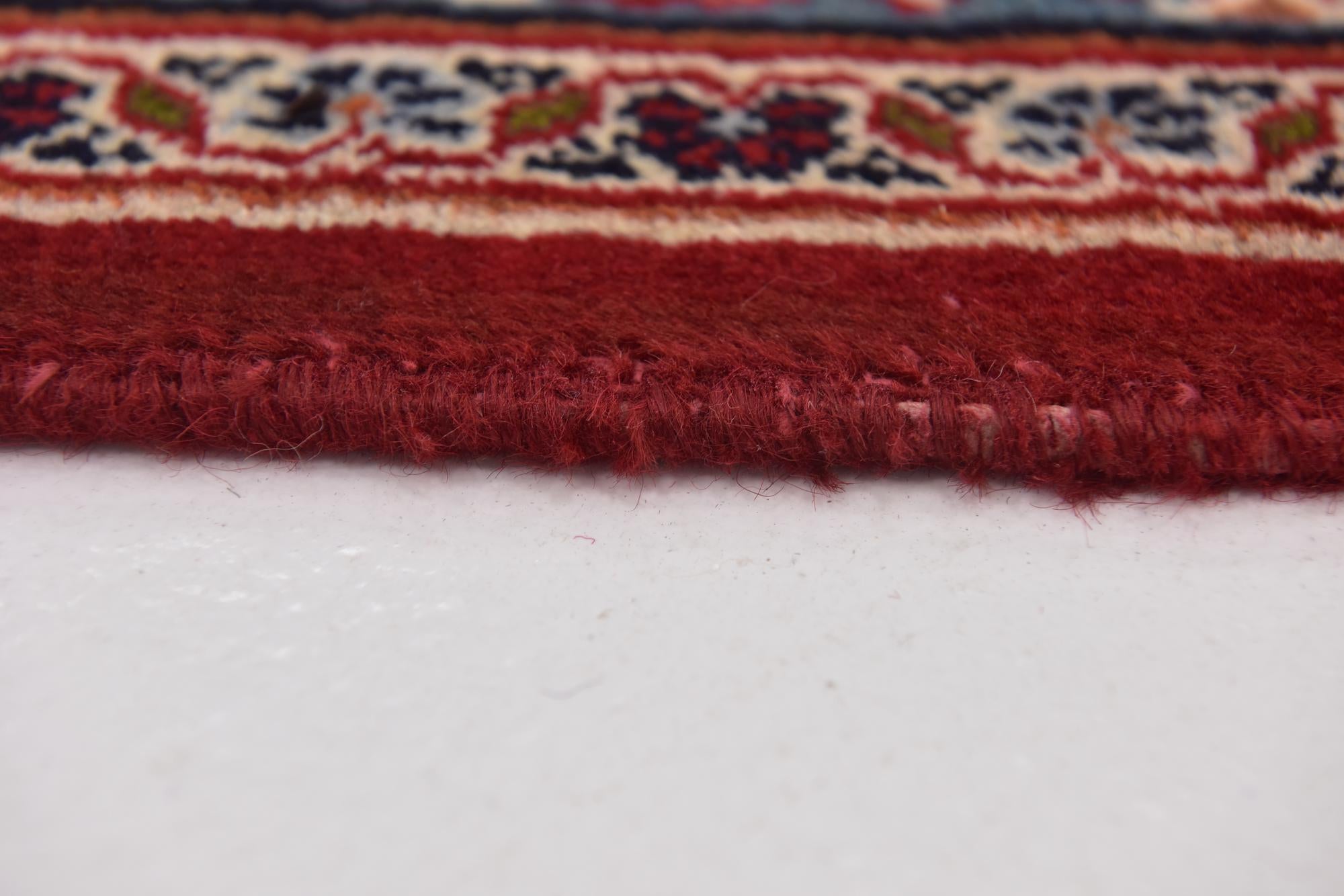 9' 8 x 12' 6 Hand Knotted Mashad Persian Wool Rug