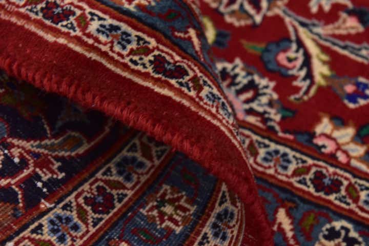 9' 8 x 12' 6 Hand Knotted Mashad Persian Wool Rug