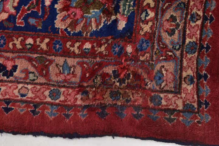 9' 9 x 12' 5 Hand Knotted Mashad Persian Wool Rug