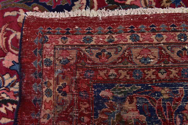 9' 9 x 12' 5 Hand Knotted Mashad Persian Wool Rug