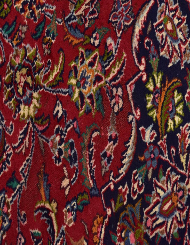 Detail image of 9' 10 x 12' 9  Hand Knotted Mashad Persian Wool Rug