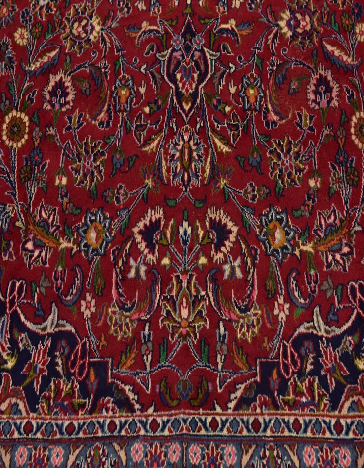 Detail image of 9' 10 x 12' 9  Hand Knotted Mashad Persian Wool Rug