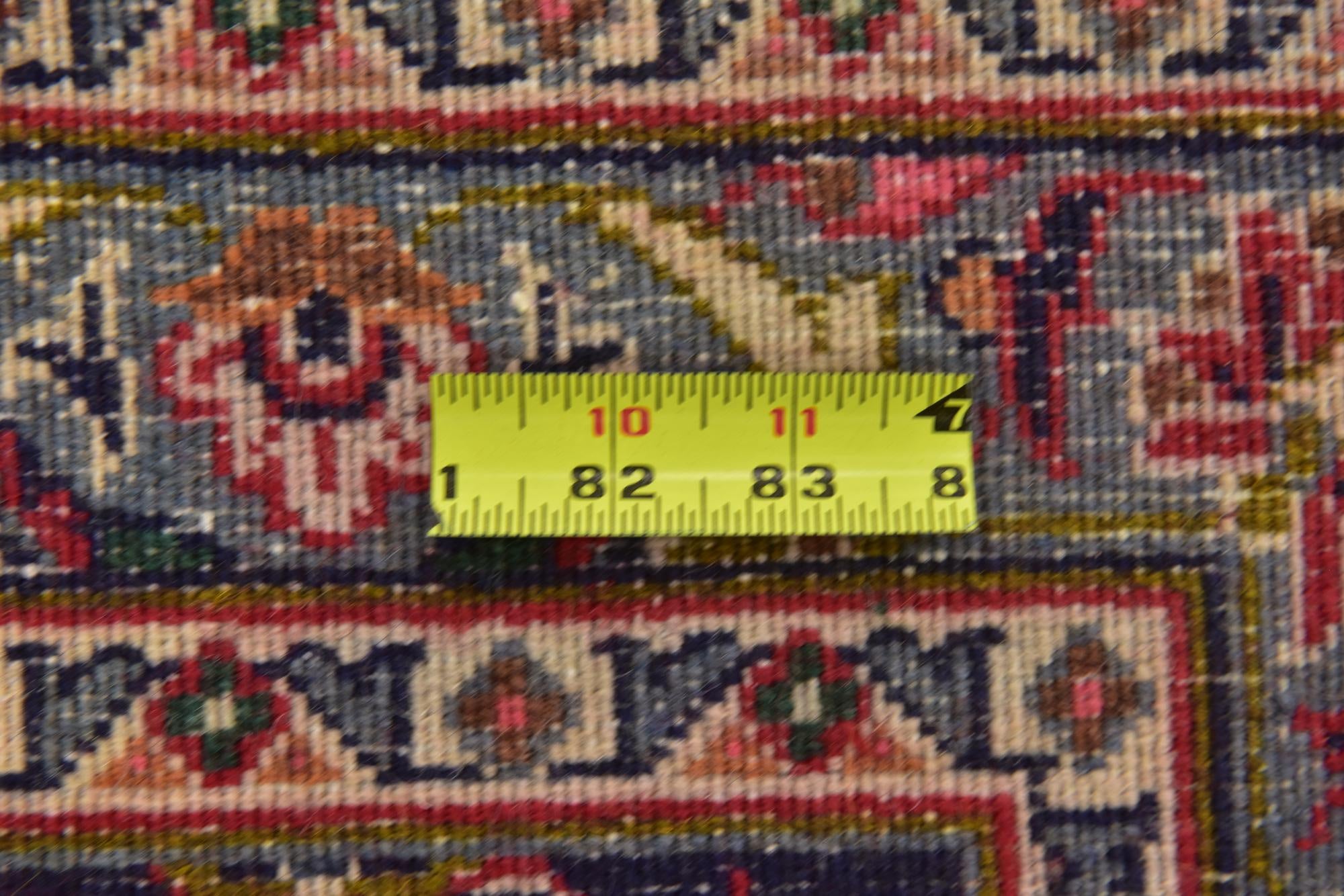 9' 9 x 12' 7 Hand Knotted Mashad Persian Wool Rug
