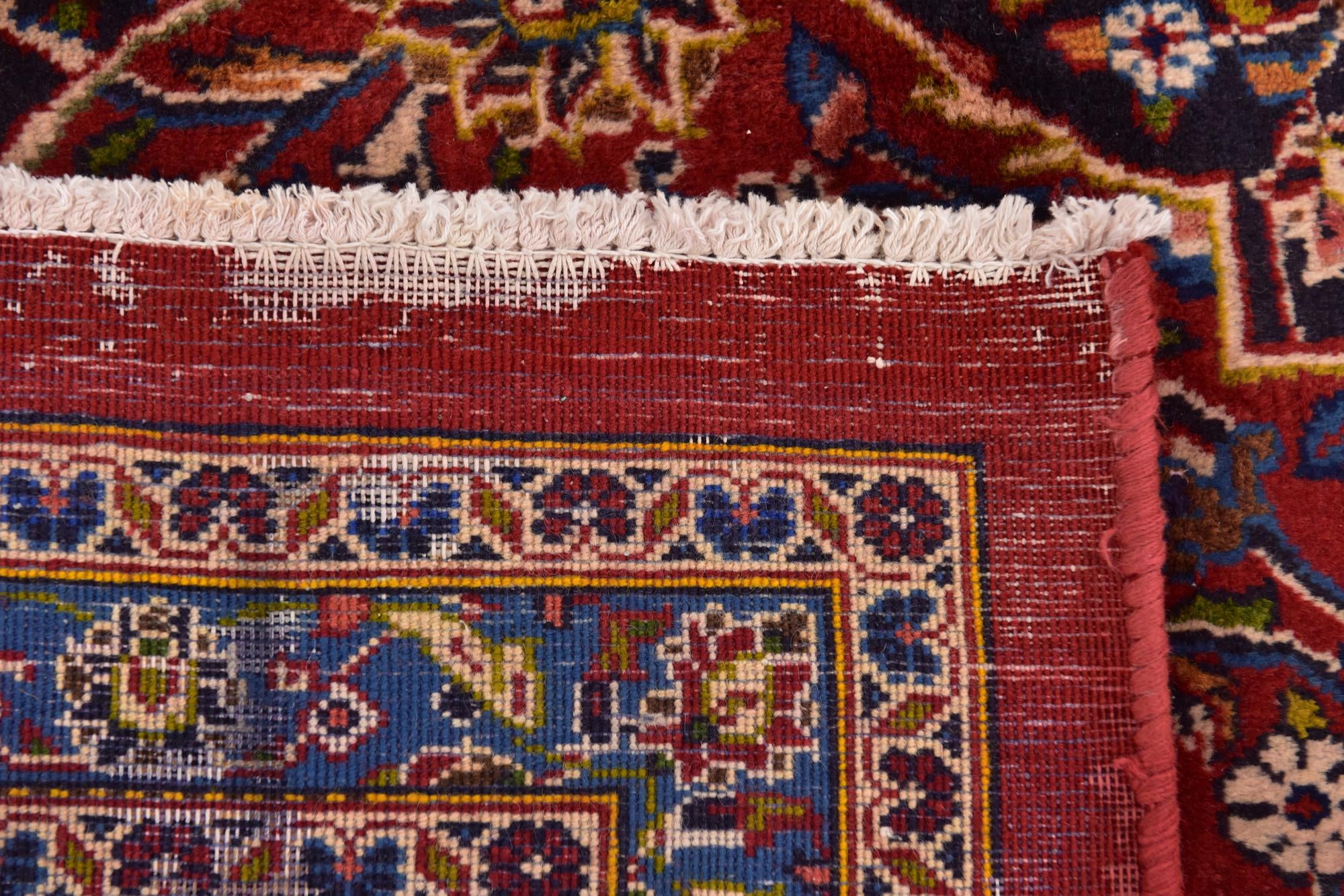 9' 7 x 12' 9 Hand Knotted Mashad Persian Wool Rug