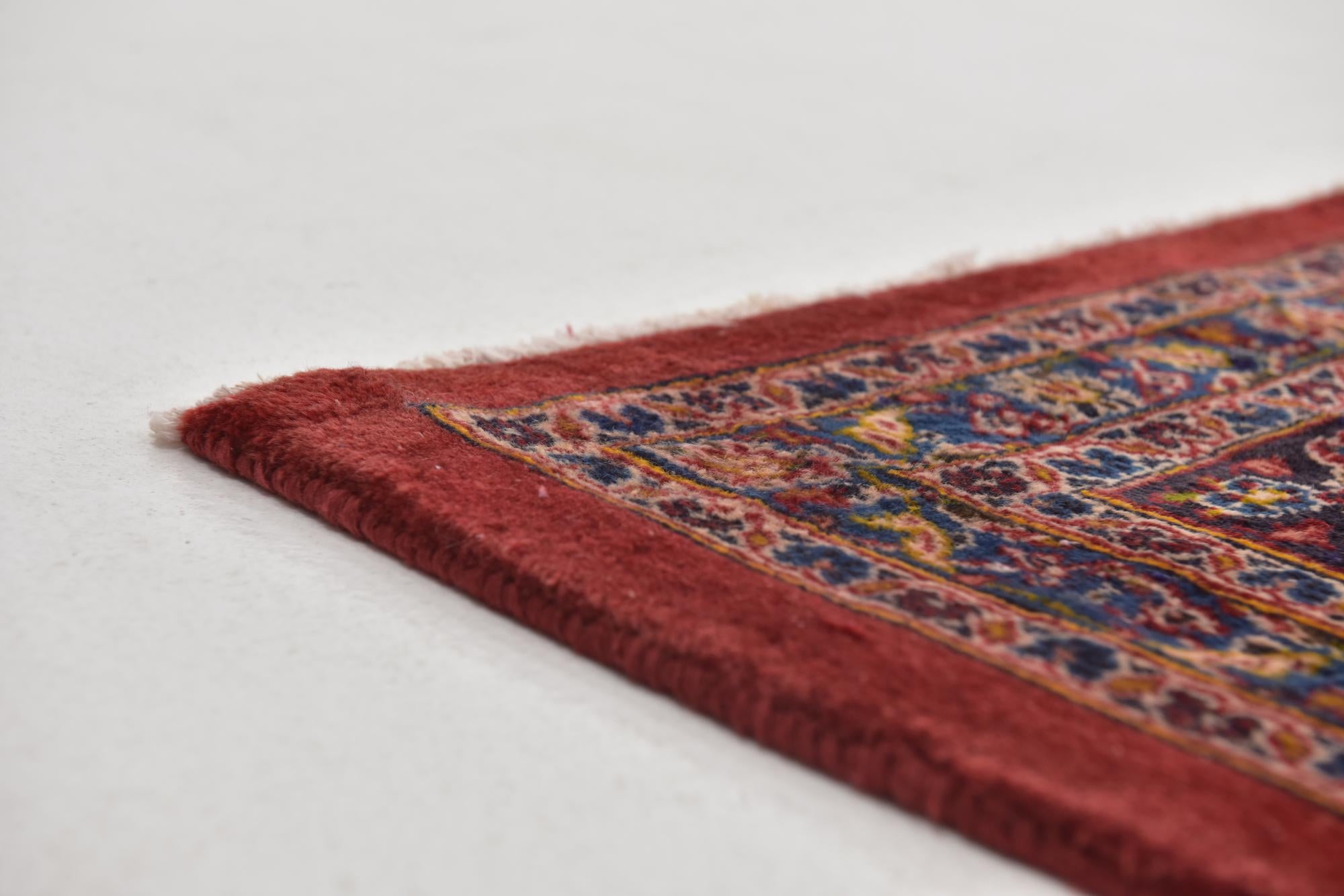 9' 7 x 12' 9 Hand Knotted Mashad Persian Wool Rug