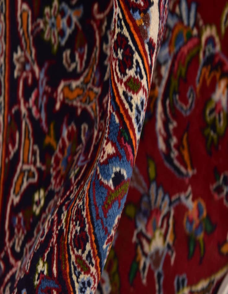 Detail image of 9' 6 x 12' 10  Hand Knotted Mashad Persian Wool Rug