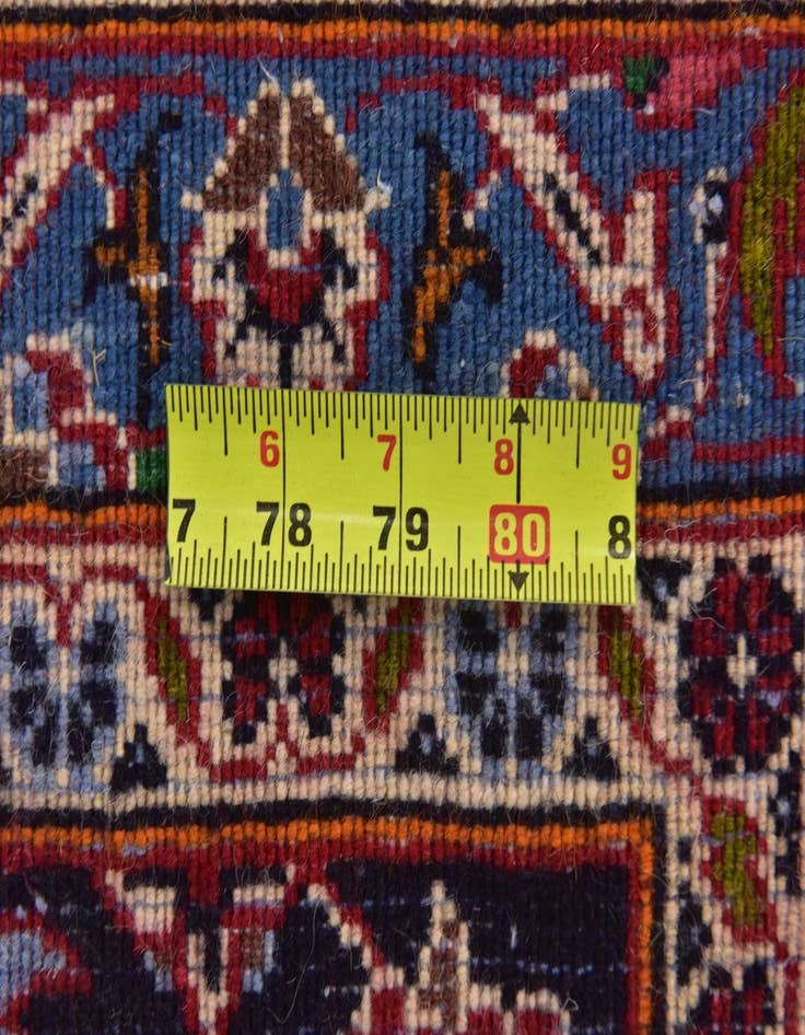 Detail image of 9' 6 x 12' 10  Hand Knotted Mashad Persian Wool Rug