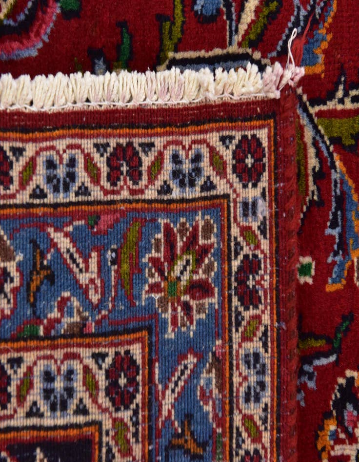 Detail image of 9' 6 x 12' 10  Hand Knotted Mashad Persian Wool Rug