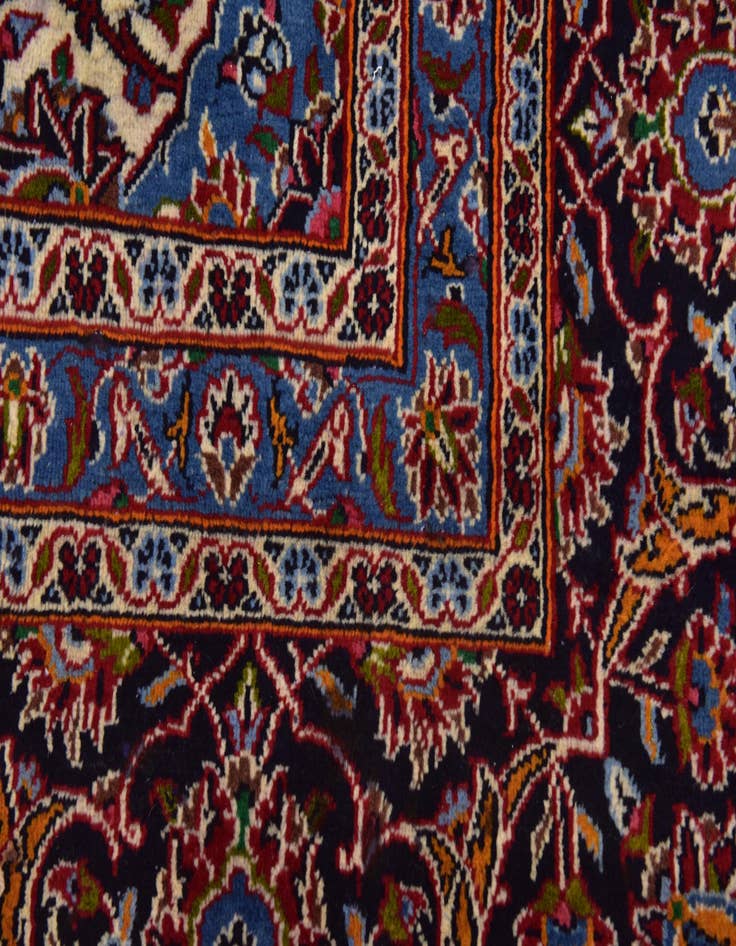 Detail image of 9' 6 x 12' 10  Hand Knotted Mashad Persian Wool Rug