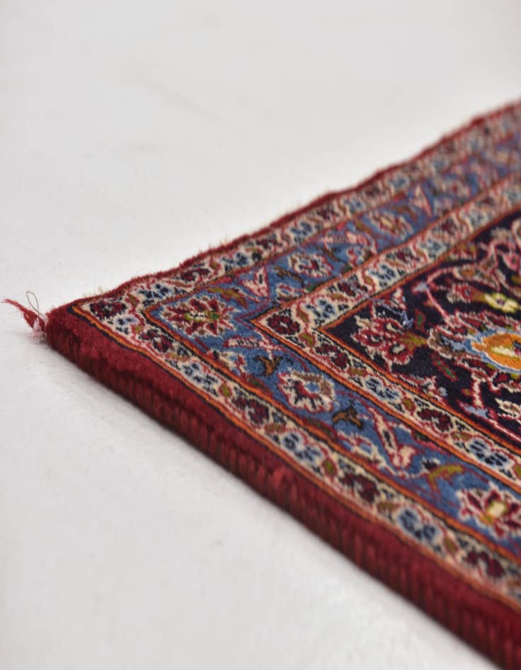 Detail image of 9' 6 x 12' 10  Hand Knotted Mashad Persian Wool Rug