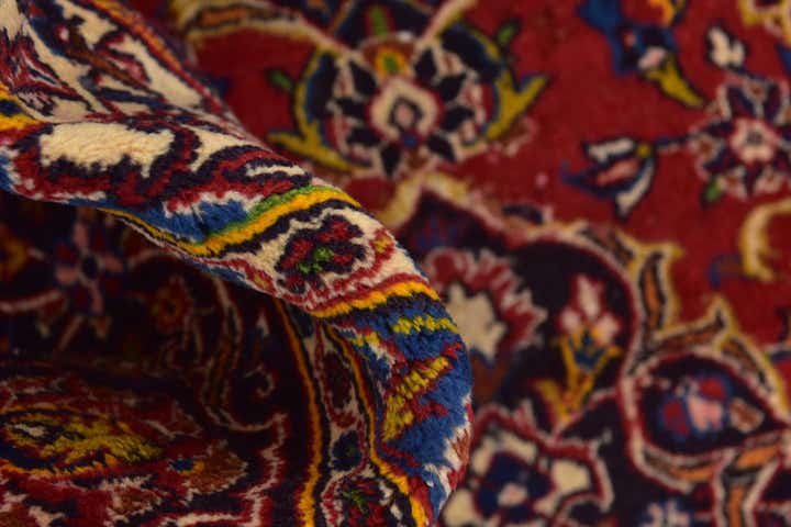9' 8 x 13' 7 Hand Knotted Mashad Persian Wool Rug