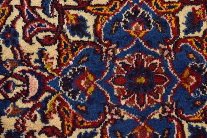 9' 8 x 13' 7 Hand Knotted Mashad Persian Wool Rug