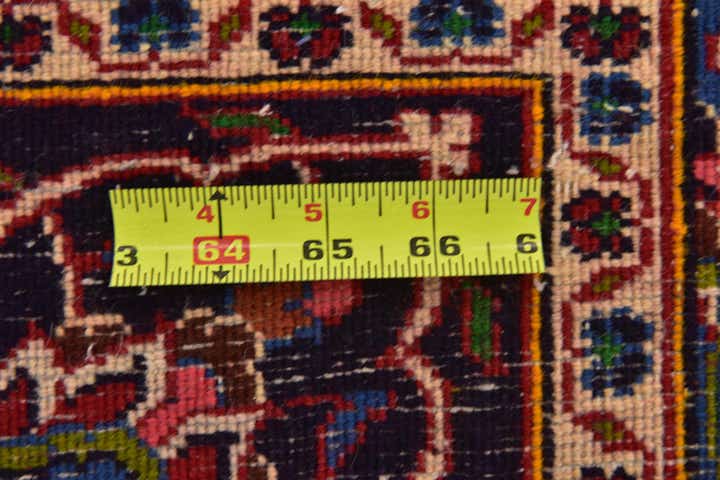9' 8 x 13' 7 Hand Knotted Mashad Persian Wool Rug