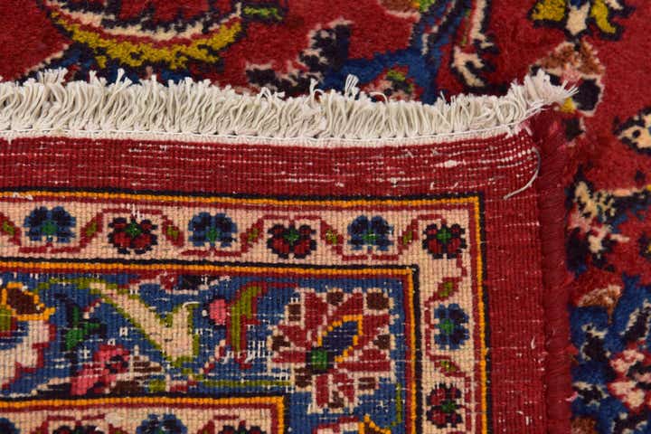 9' 8 x 13' 7 Hand Knotted Mashad Persian Wool Rug