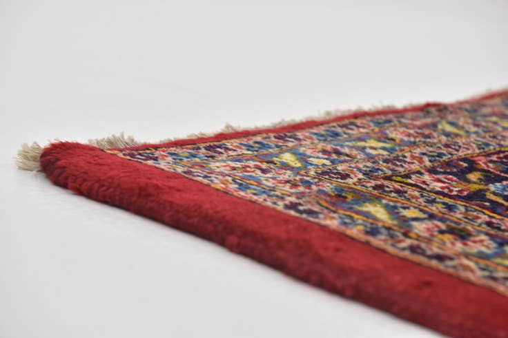 Detail image of 9' 9 x 12' 9 Hand Knotted Mashad Persian Wool Rug