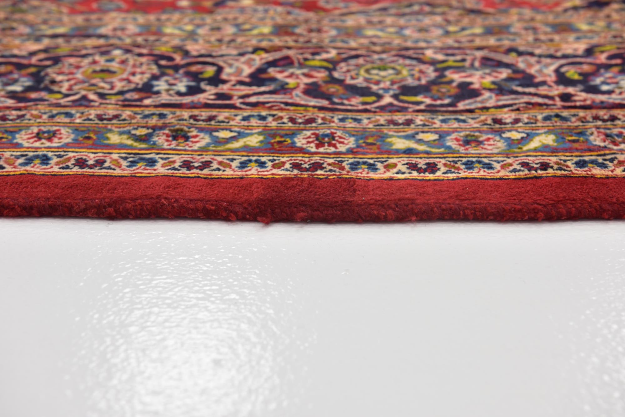 9' 9 x 12' 9 Hand Knotted Mashad Persian Wool Rug