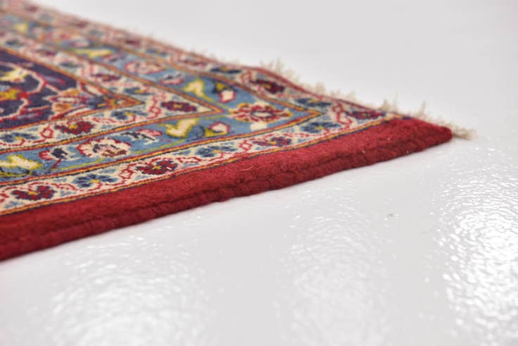 Detail image of 9' 8 x 12' 8 Hand Knotted Mashad Persian Wool Rug