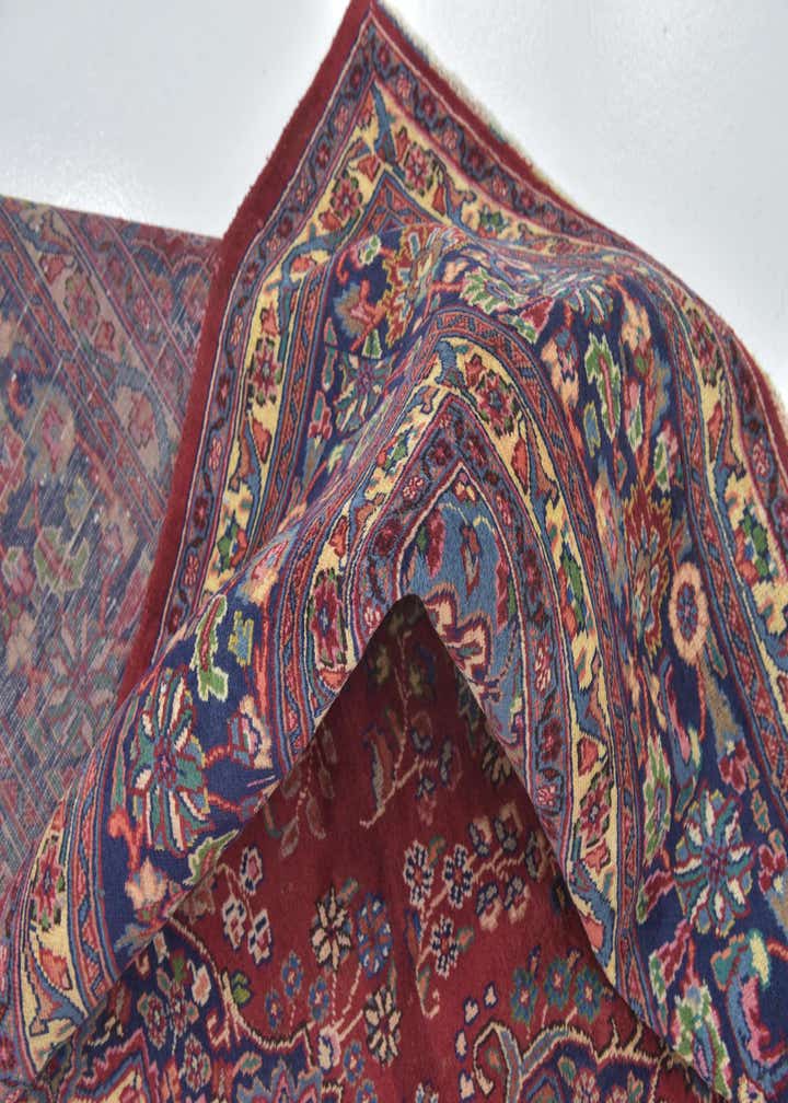 9' 8 x 13' 2 Hand Knotted Mashad Persian Wool Rug