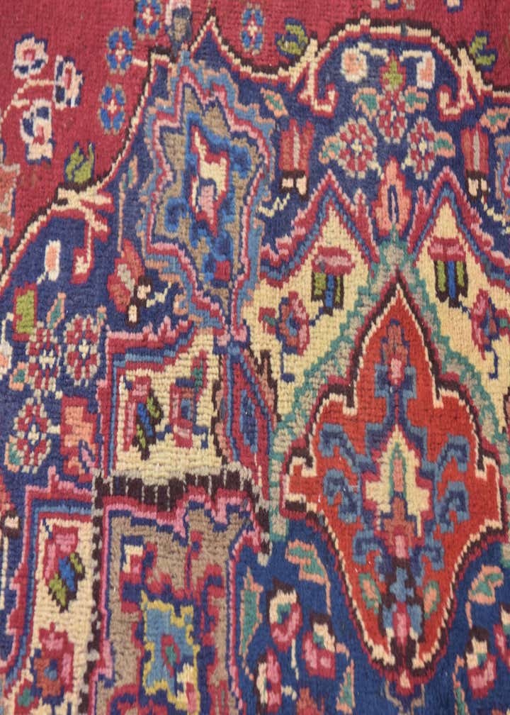 9' 8 x 13' 2 Hand Knotted Mashad Persian Wool Rug