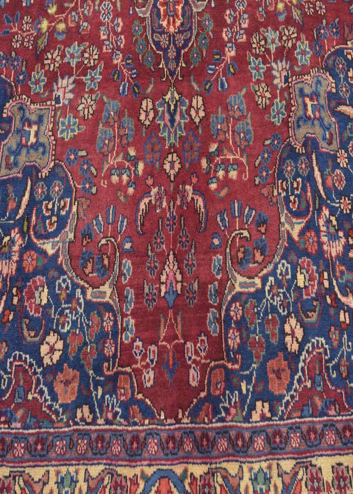 9' 8 x 13' 2 Hand Knotted Mashad Persian Wool Rug