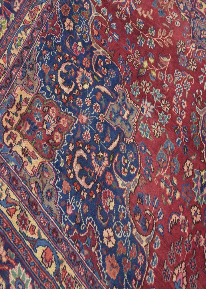 9' 8 x 13' 2 Hand Knotted Mashad Persian Wool Rug