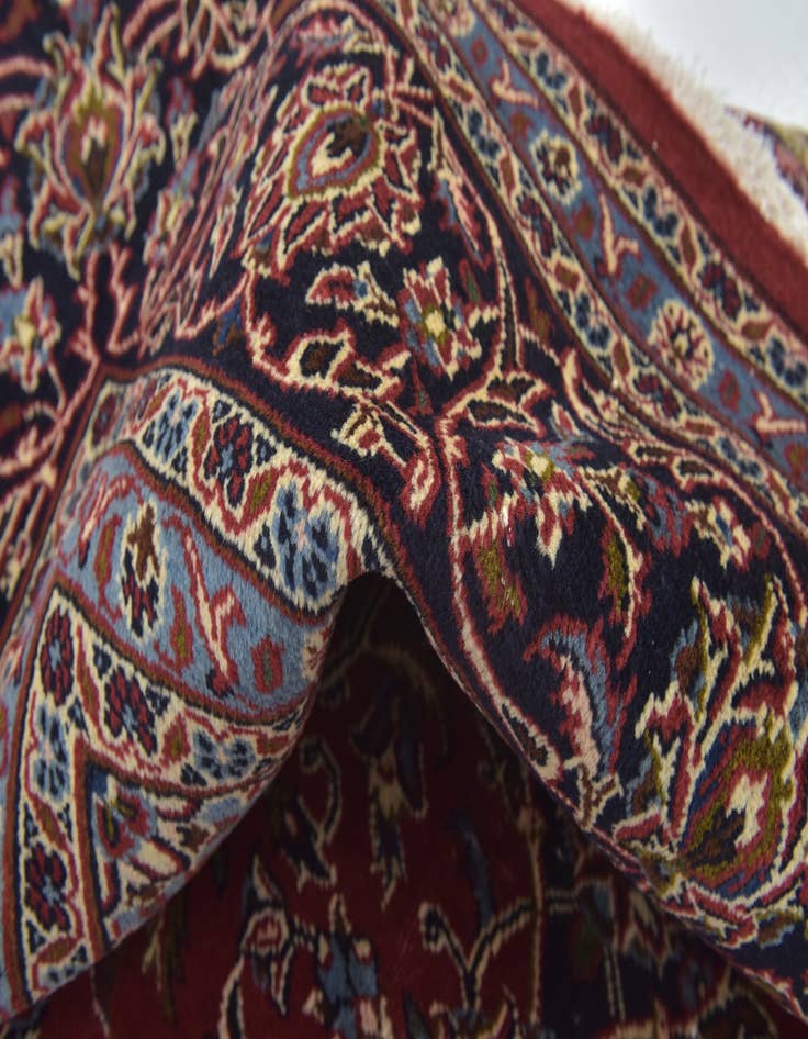 Detail image of 8' 5 x 11' Hand Knotted Mashad Persian Wool Rug