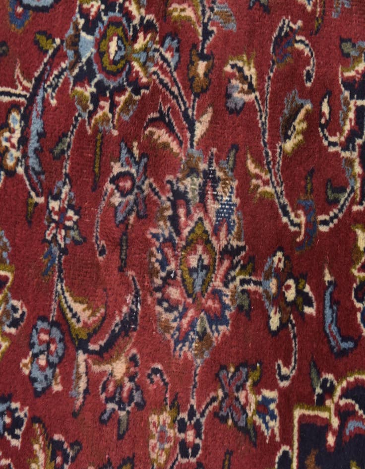 Detail image of 8' 5 x 11' Hand Knotted Mashad Persian Wool Rug