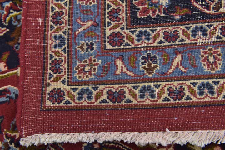 8' 5 x 11' Hand Knotted Mashad Persian Wool Rug