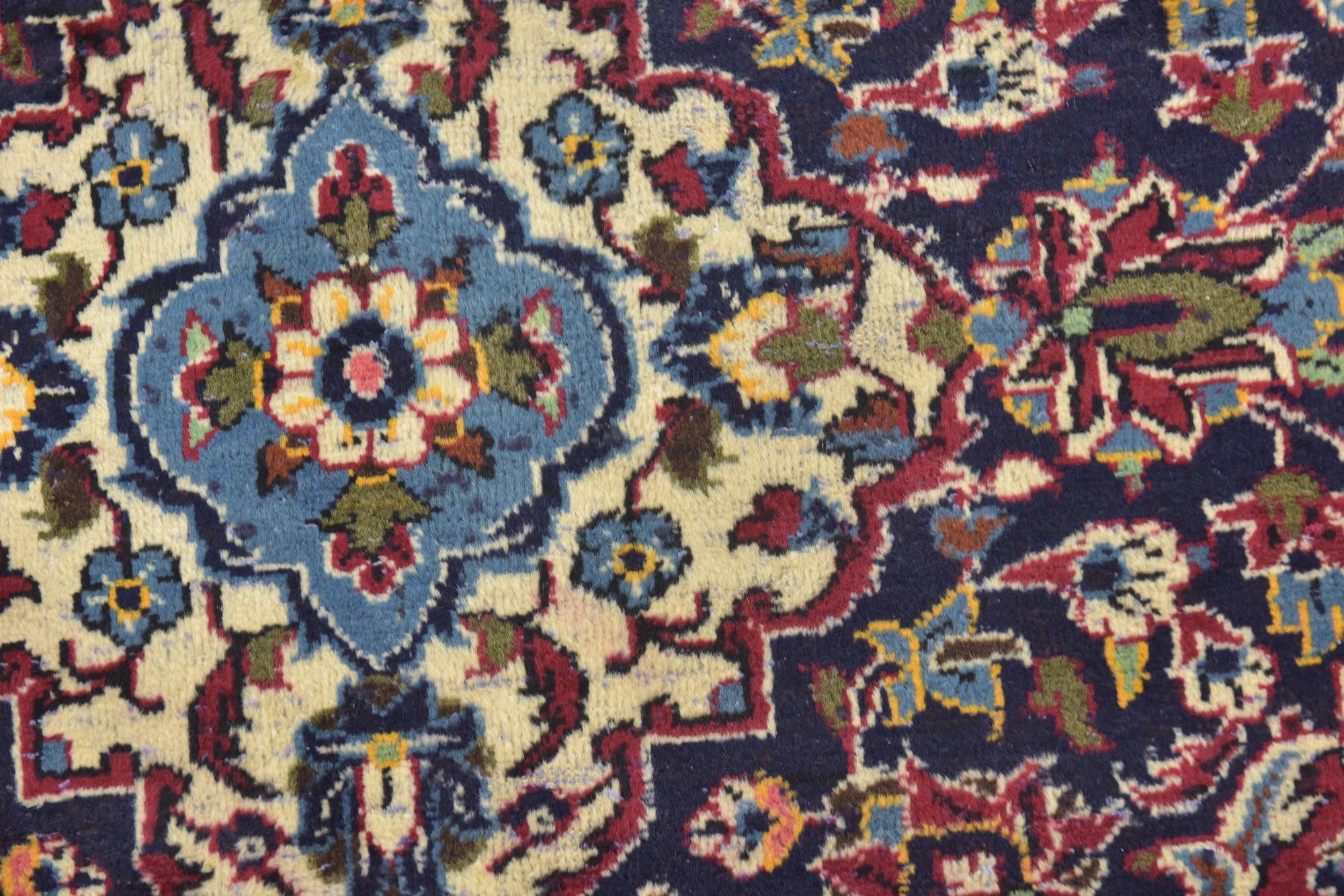 9' 10 x 12' 10 Hand Knotted Mashad Persian Wool Rug