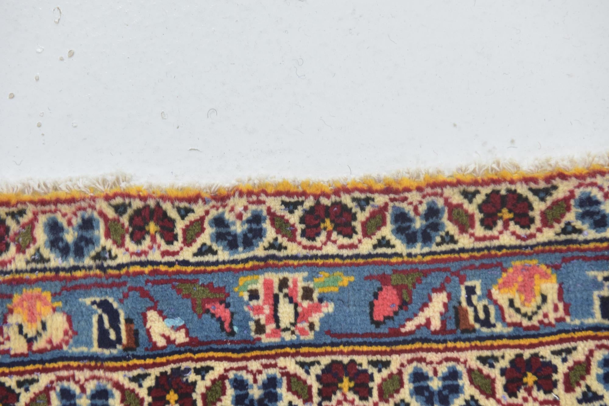 9' 10 x 12' 10 Hand Knotted Mashad Persian Wool Rug